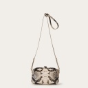 Rofe Bag S, off white python pattern